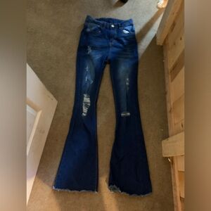 jeans wide legged small never wore